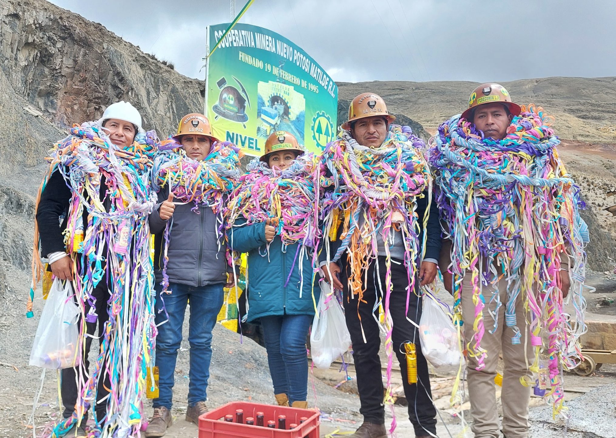 La Cooperativa Minera «Nuevo Potosí Matilde» R.L. realizó la tradicional ch’alla